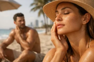 Piel deshidratada en verano en Miami
